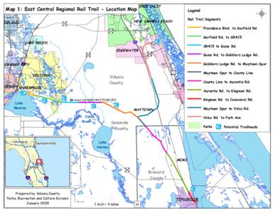 Í ? PONCE INLET  ORANGEMap