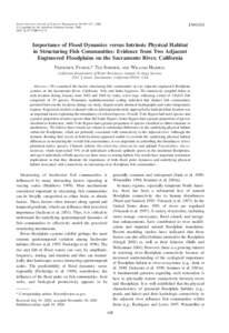 North American Journal of Fisheries Management 26:408–417, 2006 Ó Copyright by the American Fisheries Society 2006 DOI: M05Article]