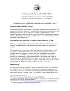 Jurisdiction in California Indian Country