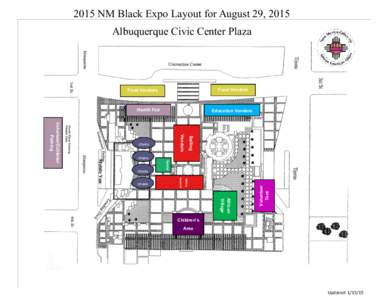 2015 NM Black Expo Layout for August 29, 2015 Albuquerque Civic Center Plaza Food Vendors  Food Vendors