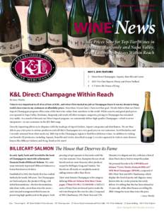 KLWines.com | May 5, 2014 While Prices Soar for Top-Tier Wines in Bordeaux, Burgundy and Napa Valley,