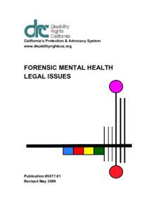 FORENSIC MENTAL HEALTH[removed]COVER PAGES AND INTRODUCTION