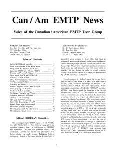 ___________________________________________  Can / Am EMTP News