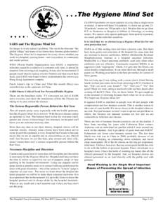 Hygiene / Hand washing / Hand sanitizer / Nosocomial infection / Infection control / Methicillin-resistant Staphylococcus aureus / Georgetown Emergency Response Medical Service / Washing / Staphylococcus aureus / Health / Medicine / Microbiology