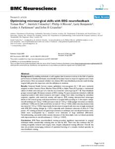 BMC Neuroscience  BioMed Central Open Access