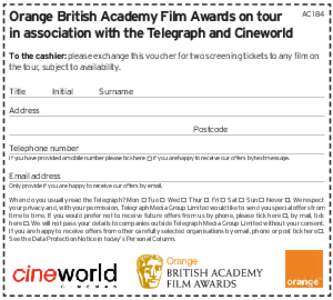 Orange British Academy Film Awards on tour in association with the Telegraph and Cineworld