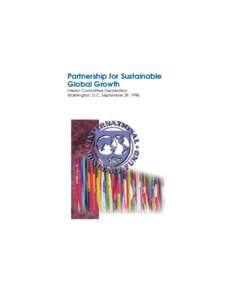 Partnership for Sustainable Global Growth Interim Committee Declaration Washington, D.C. September 29, 1996  Interim Committee Declaration