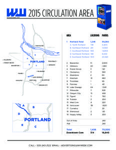 “I WOULDN’T NORMALLY DO THIS, BUT IT’S LOBSTER.”  2015 CIRCULATION AREA www.wweek.com