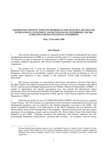 International relations / International factor movements / Corruption / OECD Guidelines for Multinational Enterprises / International trade / Trade Union Advisory Committee to the OECD / Global governance / Export credit agency / Human rights / Organisation for Economic Co-operation and Development / International economics / Economics