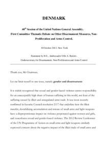 Arms Trade Treaty / Disarmament / United Nations Security Council Resolution / Nuclear proliferation / Arms industry / United Nations Office for Disarmament Affairs / United Nations Conference on the Illicit Trade in Small Arms / Arms control / International relations / International law