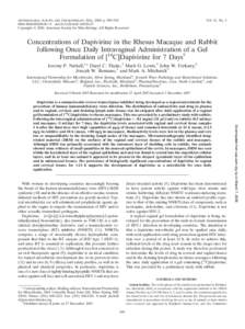 ANTIMICROBIAL AGENTS AND CHEMOTHERAPY, Mar. 2008, p. 909–/$08.00⫹0 doi:AACCopyright © 2008, American Society for Microbiology. All Rights Reserved. Vol. 52, No. 3