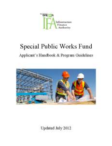    Special Public Works Fund Applicant’s Handbook & Program Guidelines  Updated July 2012