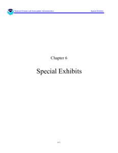 National Oceanic and Atmospheric Administration  Special Exhibits Chapter 6