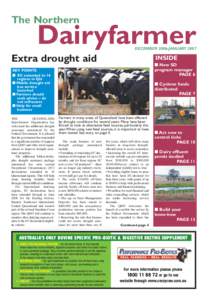 The Northern  Dairyfarmer DECEMBER 2006-JANUARYExtra drought aid