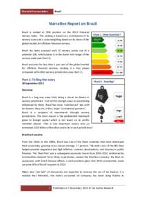 Financial Secrecy Index  Brazil Narrative Report on Brazil Brazil is ranked at 29th position on the 2013 Financial