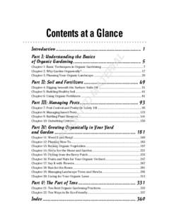 Contents at a Glance Introduction ................................................................ 1 AL  Part I: Understanding the Basics