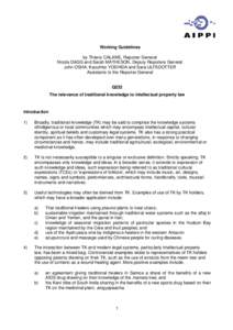 Commercialization of traditional medicines / Property law / Patent law / Monopoly / Oral tradition / Traditional knowledge / Tk / Sui generis / Agreement on Trade-Related Aspects of Intellectual Property Rights / Law / Intellectual property law / Civil law