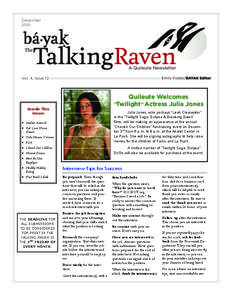 December 2010 Vol. 4, Issue 12  Quileute Welcomes