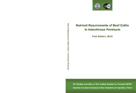 Nutrient Requirements of Beef Cattle in Indochinese Peninsula