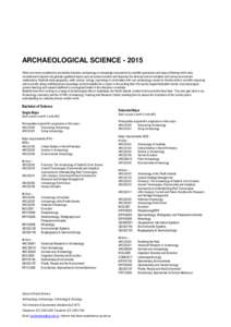 Environmental archaeology / Science / Archaeological science / Assaad Seif / Computational archaeology / Archaeological sub-disciplines / Archaeology / Academia