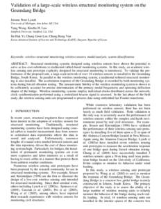 Structural engineering / Engineering / Sensors / PCB Piezotronics / Structural health monitoring / Wireless sensor network / Piezoelectric accelerometer / Wireless / Embedded system / Technology / Wireless networking / Accelerometers