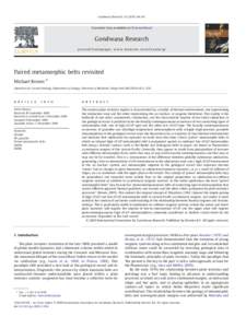 Paired metamorphic belts revisited