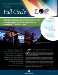 News from the Donors’ Circle and Corporate Club The National Arts Centre Foundation’s Annual Giving Clubs Winter[removed]Full Circle