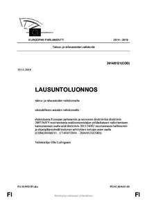 EUROOPAN PARLAMENTTI[removed]Talous- ja raha-asioiden valiokunta