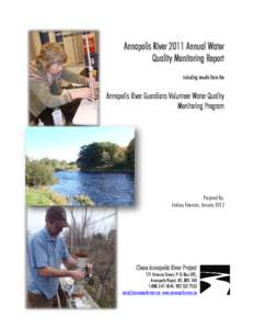 Enterobacteria / Earth / Microbiology / Environmental science / Water quality / Total suspended solids / Turbidity / Fecal coliform / Annapolis River / Water pollution / Water / Environment