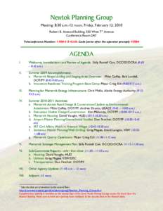 March 29, 2007 Meeting Agenda