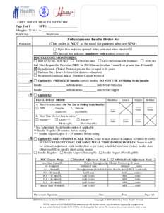 ADDRESSOGRAPH  GREY BRUCE HEALTH NETWORK Page 1 of 1 SITE: __________________ Allergies: □ NKA or: __________________________