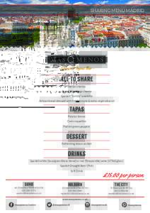 SHARING MENU MADRID  - Jamón & Tapas Bar - all to share Iberian chorizo