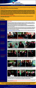 AUSCOPE EMAIL UPDATE NO.7 – OCTOBER 2010 AuScope Oﬃcially Launched Minister for Innova�on, Industry, Science and Research, Senator the Hon. Kim Carr launched the AuScope Infrastructure Program at the Mural Hall at 
