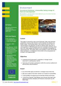 --->  EuropeAid Environment Forcuencas Honduras, communities taking charge of