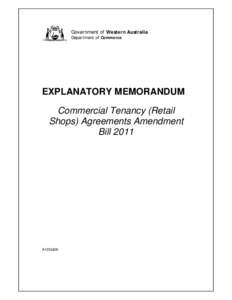 Microsoft Word - COMMERCIAL TENANCY _RETAIL SHOPS_ BILL 2011 EM.docx