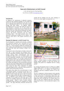 Master Builders Journal Innovative Substructures on Soft Ground By : Ir. Dr. Gue See Sew & Ir. Tan Yean Chin