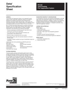 Data/ Specification Sheet FM-200 Total Flooding