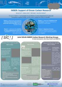 IMBER: Support of Ocean Carbon Research Bernard Avril(1), Andrew Lenton(2), Niki Gruber(3), Jean-Pierre Gattuso(4) The goal of IMBER is “to investigate the sensitivity of marine biogeochemical cycles and ecosystems to 