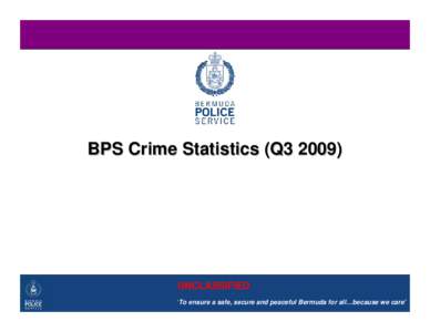 BPS Crime Statistics (Q3[removed]UNCLASSIFIED 1