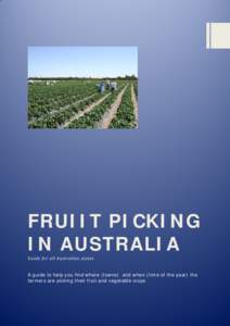 Fruiit Picking in Australia