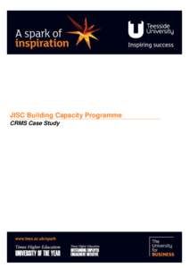 JISC Building Capacity Programme CRMS Case Study Page 1 of 20  Contents