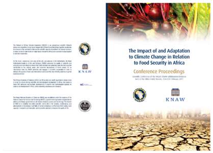 The Impact of and Adaptation to Climate Change in Relation to Food Security in Africa Contents I	Introduction