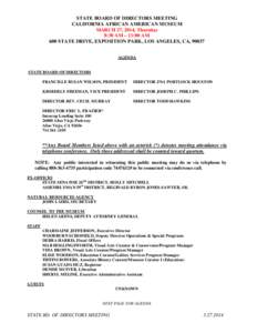 Corporate governance / Corporations law / African American art / California African American Museum / Private law / Board of directors / Los Angeles County /  California / Aliso Viejo /  California / Geography of California / Business / Committees