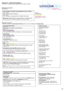 Microsoft Word - Supersonix Programme_ 20 June