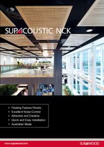 NCK Noise Control Kit Floating Feature Panels Excellent Noise Control Attractive and Creative