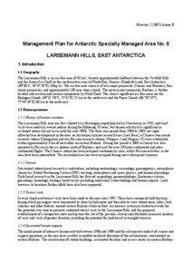 Measure[removed]Annex B  Management Plan for Antarctic Specially Managed Area No. 6
