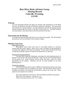 Water pollution / Hydrology / Aquatic ecology / Environmental science / Water resources / Total maximum daily load / Water quality / Bear River / Clean Water Act / Water / Environment / Water management