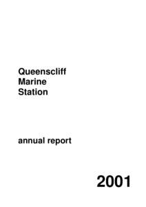 Queenscliff Marine Station annual report