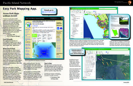 Pacific Island Network Easy Park Mapping App.