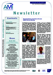 Issue N° 14 / April 2008 Editor : François Foglia,  Newsletter www.amiproject.org